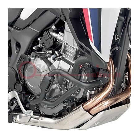 KN1144 Paramotore tubolare specifico nero marca KAPPA per HONDA CRF1000L Africa Twin