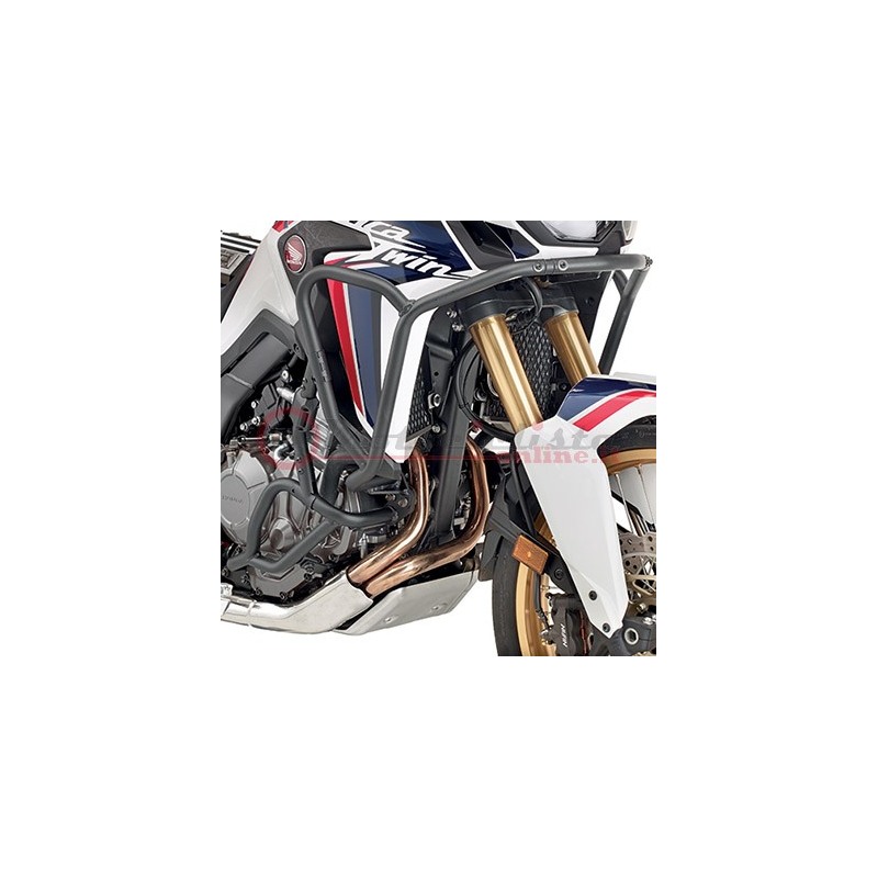 KNH1144 Paramotore tubolare specifico nero marca KAPPA per HONDA CRF1000L Africa Twin