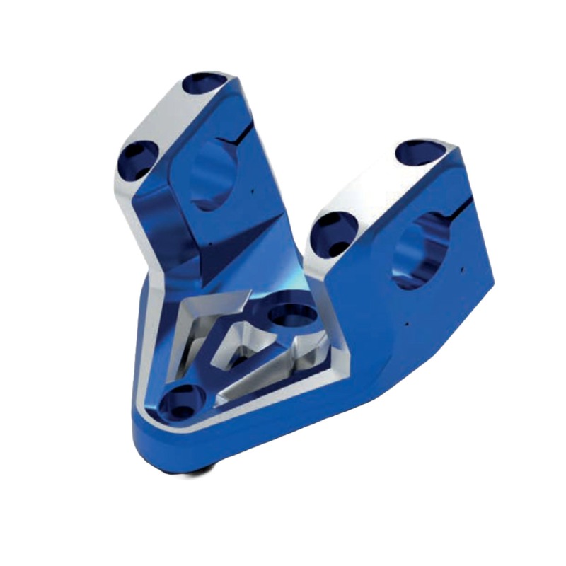 Aeroquip FCM2000 Raccordo In Alluminio Anodizzato Blu - Adattatore Da 3AN Maschio A 1/8'' NPT Maschio, Prodotto USA - 3