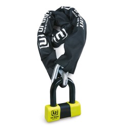 LOCKF Catena Antifurto Lockforce Anaconda – 150 Cm Con Piastrina, Diametro 10 Mm
