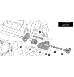 Puig 5687N tamponi paratelaio Suzuki GSX S 750