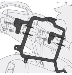 PL3112 Portavaligie laterali GIVI Monokey per Suzuki DL-650 V-Strom 2017