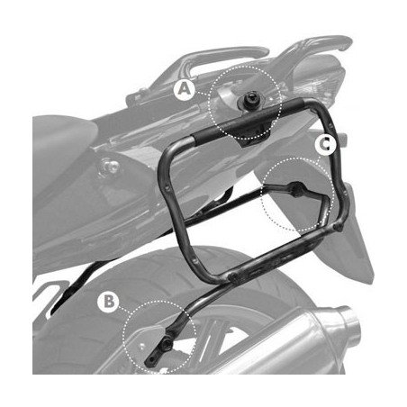 PLXR174 Givi porta valigie laterali per V35 monokey side a sgancio rapido CBF 600S/ CBF 600N (04  12)