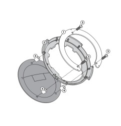 BF32 flangia metallica per aggancio borse Givi Tanklock