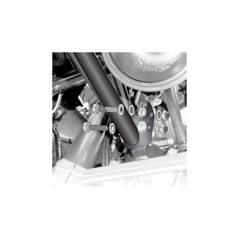 700009687 Supporto griglia faro Hepco & Becker per Suzuki DL 1000 V-Strom 2017
