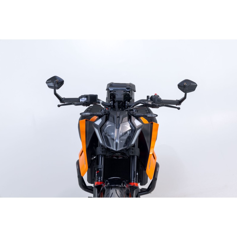 Specchietto Retrovisore Moto Omologato Chaft BOBBY Nero Lucido Singolo Reversibile P59179 - Foto 9