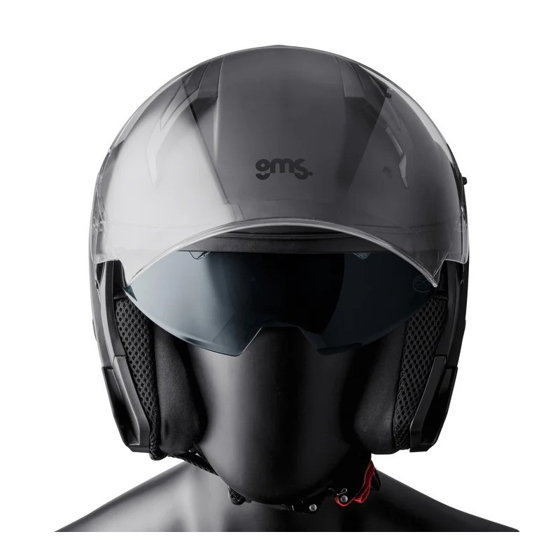 Casco Jet Con Visiera Per Scooter E Moto – Traspirante, In ABS, Per Adulti E Adolescenti, Circonferenza Testa Max 65 Cm, Certificazione 3C