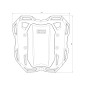Hepco Becker 6809519 01 01 Smartrack portapacchi posteriore per Honda CBR 650 R dal 2019 al 2020