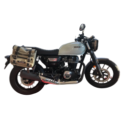 Bags&Bike SAHARA-G-HGB Coppia di borse laterali In canvas Grigio Per Honda GB 350 S Dal 2025