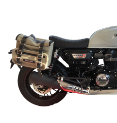 Bags&Bike SAHARA-G-HGB Coppia di borse laterali In canvas Grigio Per Honda GB 350 S Dal 2025