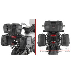 Givi PLO2171MK Porta Valigie Laterale Monokey Per YAMAHA TRACER 9/GT/GT +  Dal 2025