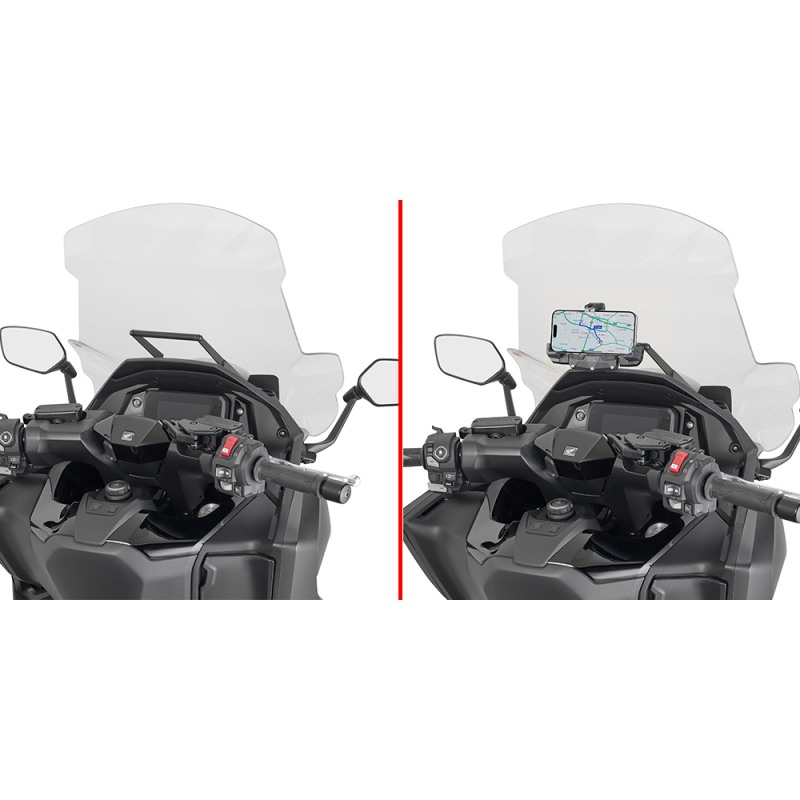 GIVI FB1179 Traversino Per Navigatore – Compatibile Con Honda CRF1100L Africa Twin DCT 2020-2022