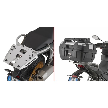 Piastra portapacchi in alluminio Givi SRA9651 per KOVE 800X Pro dal 2024