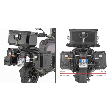 Portavaligie laterale Kappa KLOS5146CAM per BMW R 1300 GS Adventure