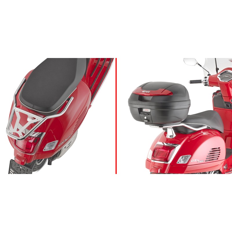 Portapacchi Attacco Bauletto Givi SR5620CR Vespa GTS 125/300 dal 2023 Portapacchi Attacco Bauletto Givi SR5620CR Vespa GTS 125/300 dal 2023