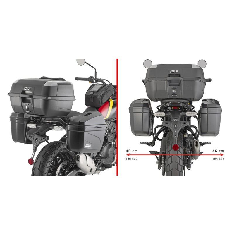 Telaietti Portavaligie Laterali Givi PL9061 Royal Enfield Guerrilla 450 Telaietti Portavaligie Laterali Givi PL9061 Royal Enfield Guerrilla 450