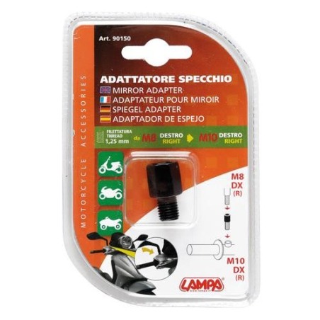 Lampa 90150 adattatore specchietto moto 8mm destro -10mm destro