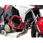 Hepco Becker 5017680 00 04 Barra di protezione motore rossa per Ducati Multistrada V4 / S / Pikes Peak / Rally / RS dal 2025