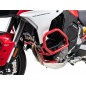 Hepco Becker 5017680 00 04 Barra di protezione motore rossa per Ducati Multistrada V4 / S / Pikes Peak / Rally / RS dal 2025