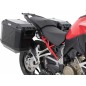 Hepco Becker 6517680 00 22 01-40 Portavaligie laterale in acciaio inox con valigie Xplorer nero per Ducati Multistrada V4 / S /