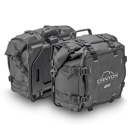 Givi GRT720 Coppia borse laterali Canyon impermeabili con aggancio Monokey