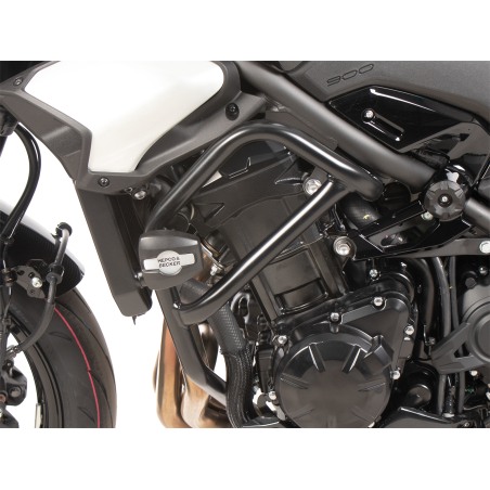 Hepco Becker 5012553 00 01 Barra di protezione motore Hepco&Becker nera con pad protettivi per Kawasaki Z 900 / SE dal 2025