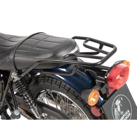 Hepco Becker 6582555 01 01 Portapacchi tubolare nero lucido per Kawasaki W230 / Meguro S1 dal 2025