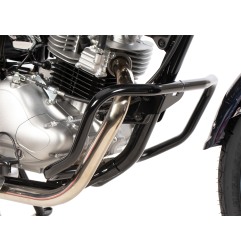 Hepco Becker 5012555 00 01 Barra di protezione motore nera lucida per Kawasaki W230 / Meguro S1 dal 2025