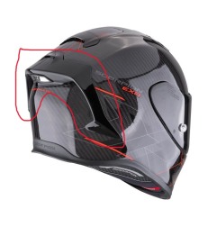 Scorpion 99-943-32 Spoiler posteriore Supervent per casco EXO-R1EVO/ II / Carbon Air