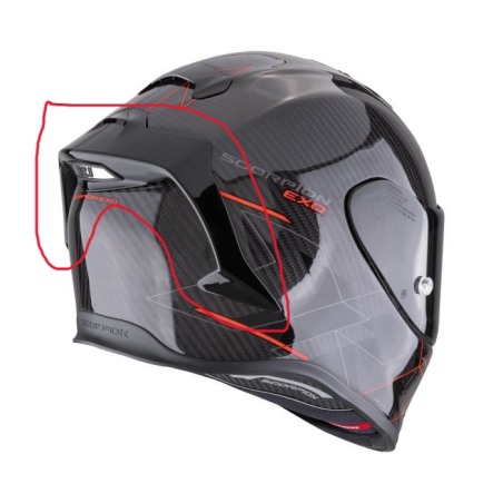 Scorpion 99-943-32 Spoiler posteriore Supervent per casco EXO-R1EVO/ II / Carbon Air