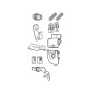 Shad D1B341MAR Kit ricambio serratura per bauletto SH33 e SH34 Shad D1B341MAR Kit ricambio serratura per bauletto SH33 e SH34