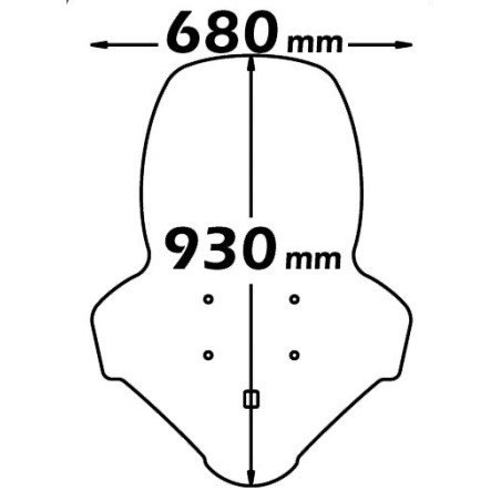 Parabrezza Isotta alta protezione per Honda PCX 125 con paramani integrato SC2635