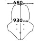 Parabrezza Isotta alta protezione per Honda PCX 125 con paramani integrato SC2635