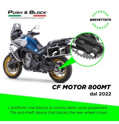 Push&Block WL-C01 Antifurto blocca ruota per CF Moto 800MT