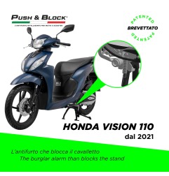 Push&Block H12 Antifurto cavalletto per Honda Vision 110 dal 2021