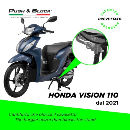 Push&Block H12 Antifurto cavalletto per Honda Vision 110 dal 2021