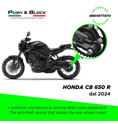 Push&Block WL-H09 Antifurto ruota Honda CB1000 Hornet e CB650R da 2025