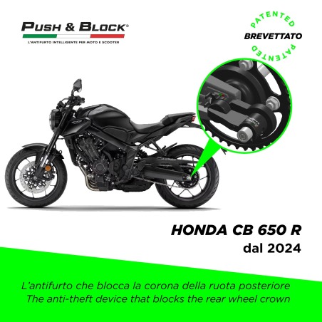 Push&Block WL-H09 Antifurto ruota Honda CB1000 Hornet e CB650R da 2025