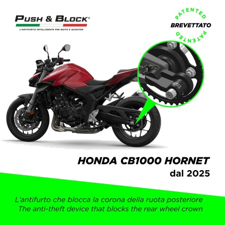 Push&Block WL-H09 Antifurto ruota Honda CB1000 Hornet e CB650R da 2025