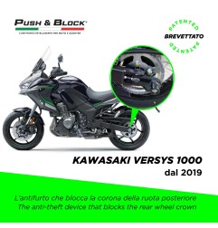 Push&Block WL-KW01 Antifurto ruota per Kawasaki Versys 1000 dal 2019