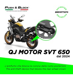 Push&Block WL-Q02 Antifurto ruota per QJ Motor SVT 650 dal 2024
