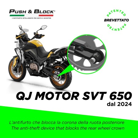 Push&Block WL-Q02 Antifurto ruota per QJ Motor SVT 650 dal 2024