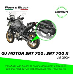 Push&Block WL-Q01 Antifurto ruota per QJ SRT 700/X dal 2024