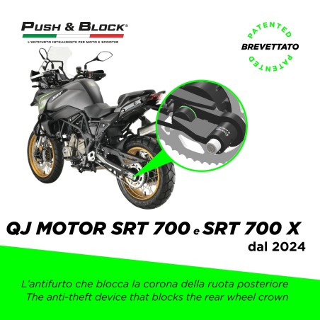 Push&Block WL-Q01 Antifurto ruota per QJ SRT 700/X dal 2024