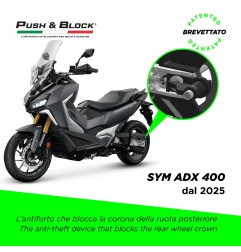 Push&Block WL-S01 Antifurto ruota per SYM ADXTG 400 dal 2025