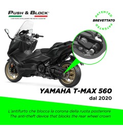 Push&Block WL-Y06 Antifurto ruota per Yamaha TMAX 560 dal 2020