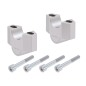 Hepco Becker 42359538 30 09 Rialzo manubrio 30 mm argento per Honda ADV 350 dal 2022
