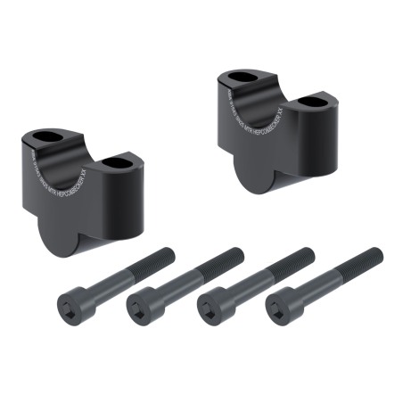 Hepco Becker 42359541 25 01 Riser manubrio 25 mm nero per Honda CB 750 Hornet dal 2023