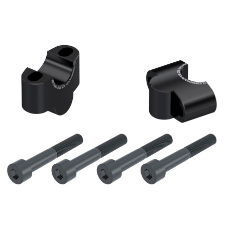Hepco Becker 42359541 25 01 Riser manubrio 25 mm nero per Honda CB 750 Hornet dal 2023