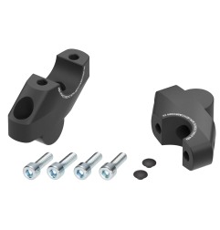 Hepco Becker 4245998 00 01 Rialzo manubrio con offset 30 mm alto, 21 mm indietro, nero per Honda CMX 500 Rebel dal 2017
